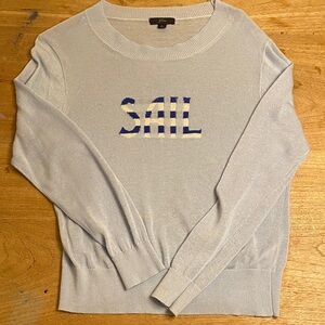 J. Crew “sail” sweater